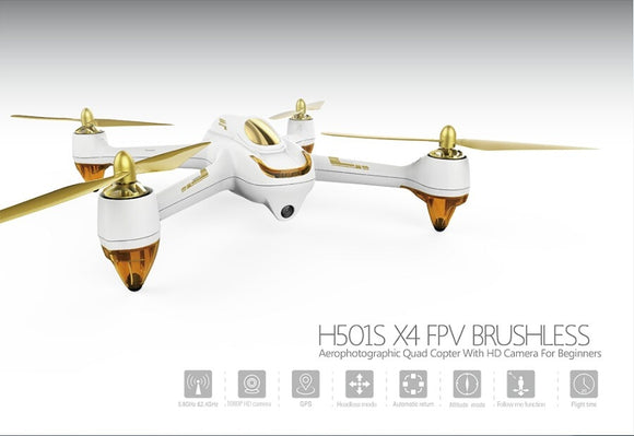 3Hubsan H501S X4 PFV BRUSHLESS, Aerophotographic Quad Copter With GPS Camera For Beginners racing  Drone Dron with Camera