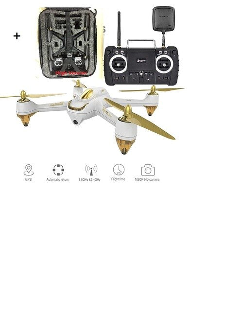 3Hubsan H501S X4 5.8G FPV 10CH Brushless with 1080P HD Camera GPS RC Quadcopter Advanced High Luxury Version With backpack